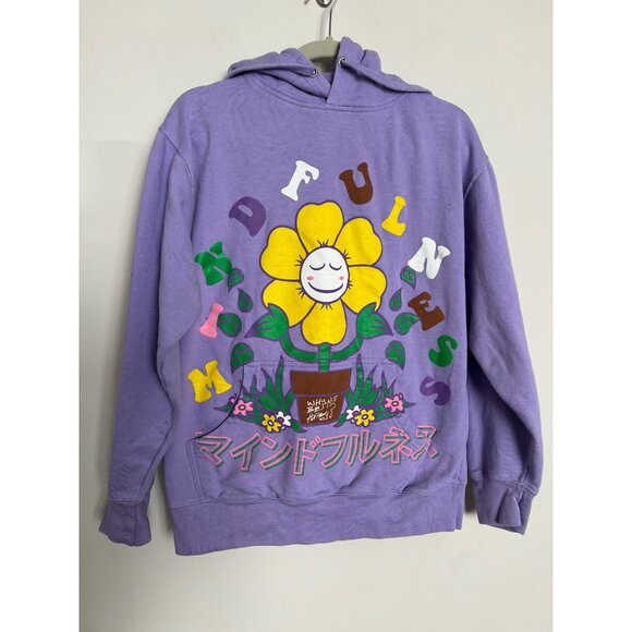 PacSun Purple Sunflower Hoodie - Size Medium - Picture 4 of 9